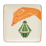 Square Stoneware Holiday Dish
