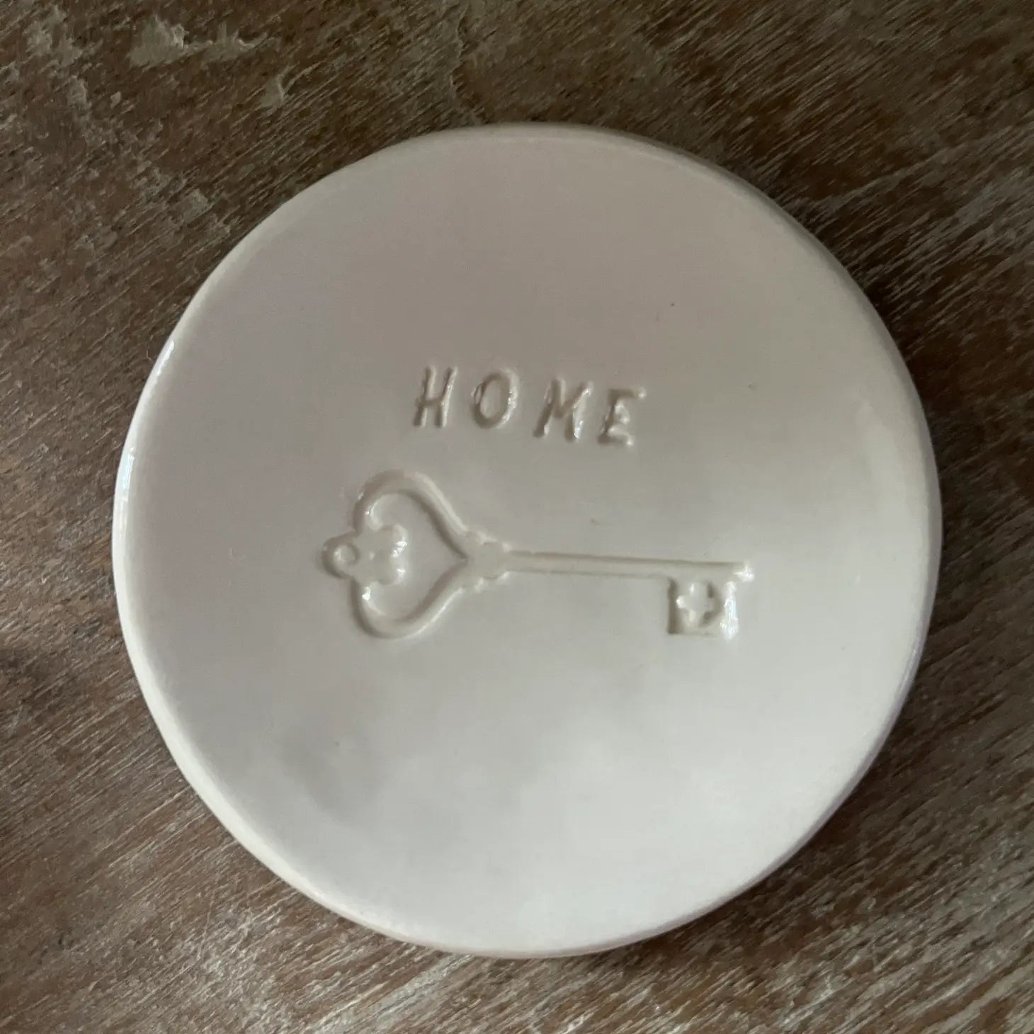 New Home Stamped Ceramic Trinket Dish
