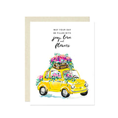 Joy, Love & Flowers Card