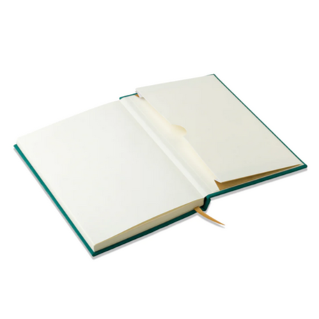 Green Linear Boxes Hardcover Suede Journal