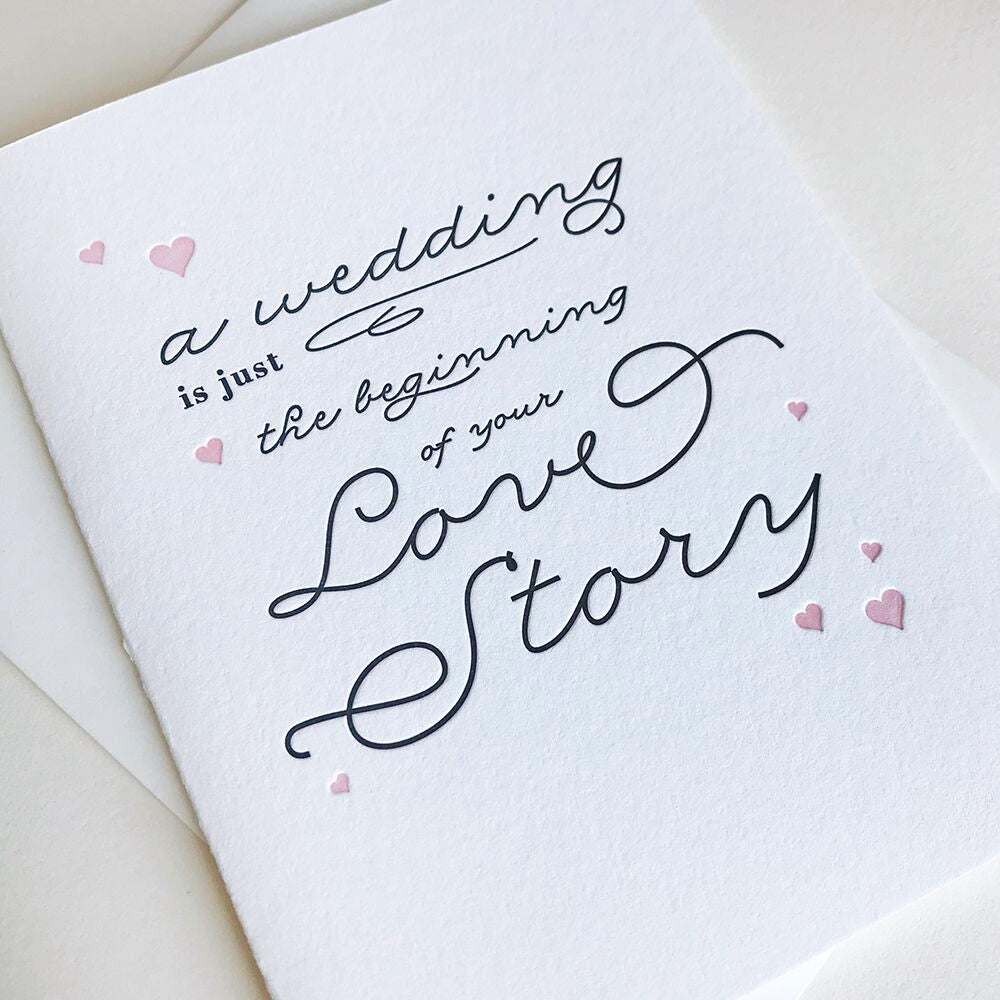 Love Story Wedding Card