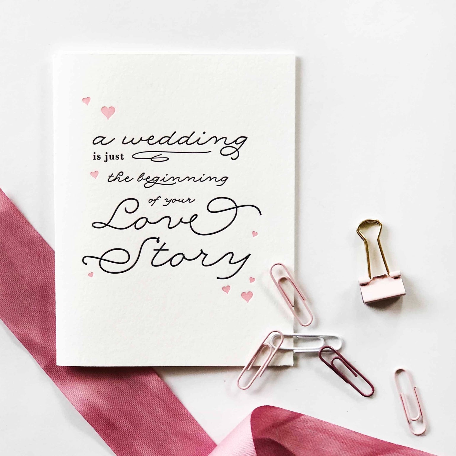 Love Story Wedding Card