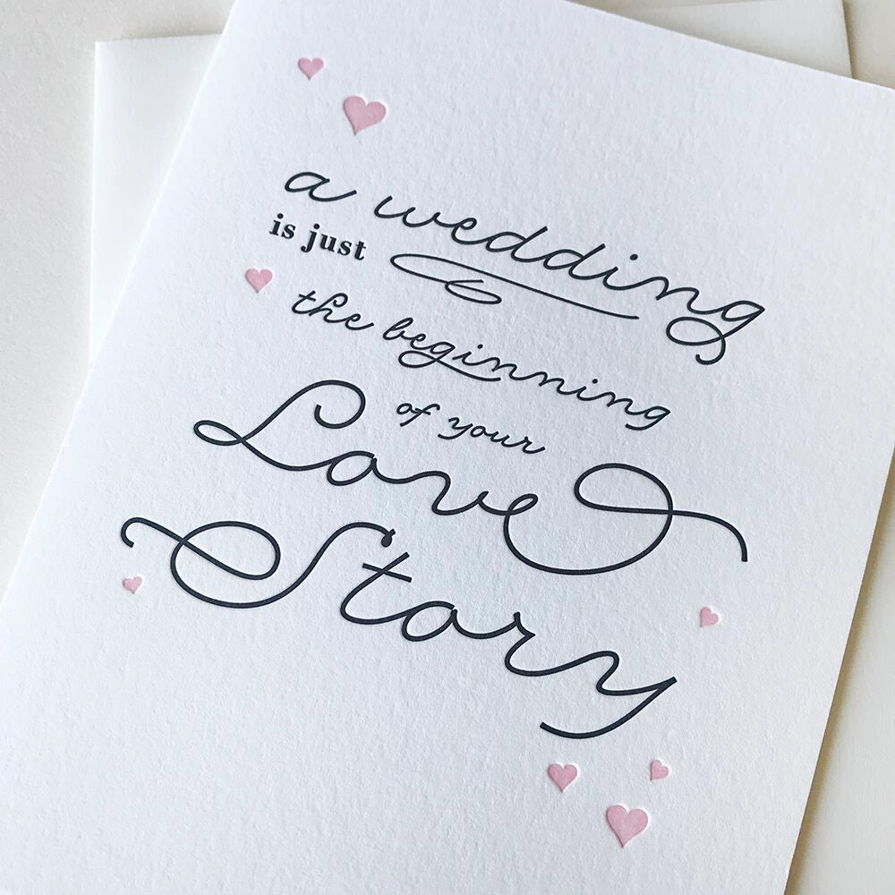 Love Story Wedding Card