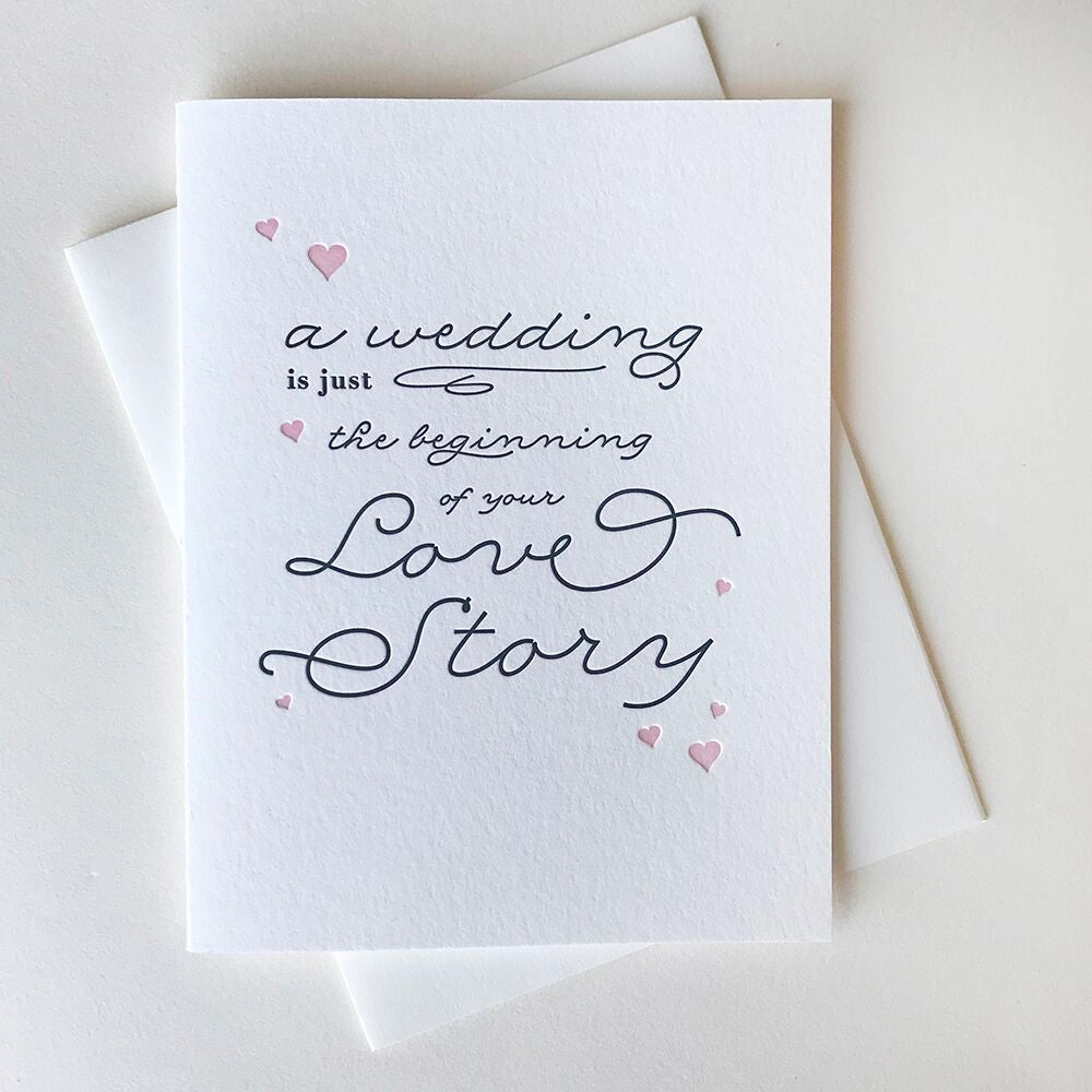 Love Story Wedding Card