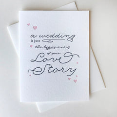 Love Story Wedding Card