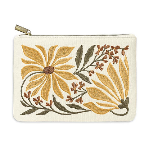 Zipper Pouch - Sunflowers