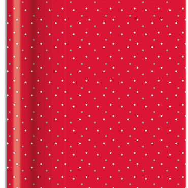 Merry Dot Jumbo Wrapping Paper Roll