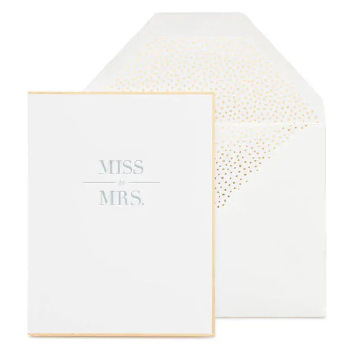 Miss To Mrs Card