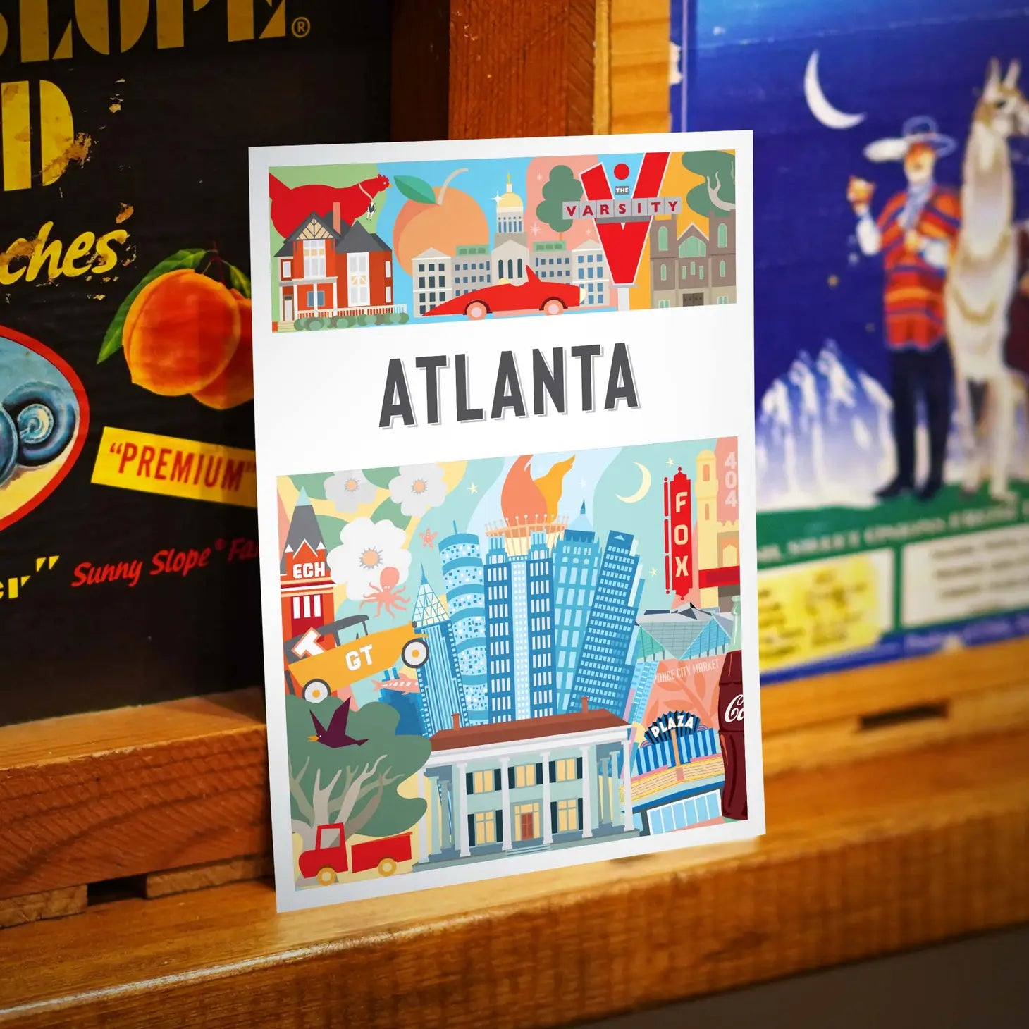 Atlanta Montage Postcard