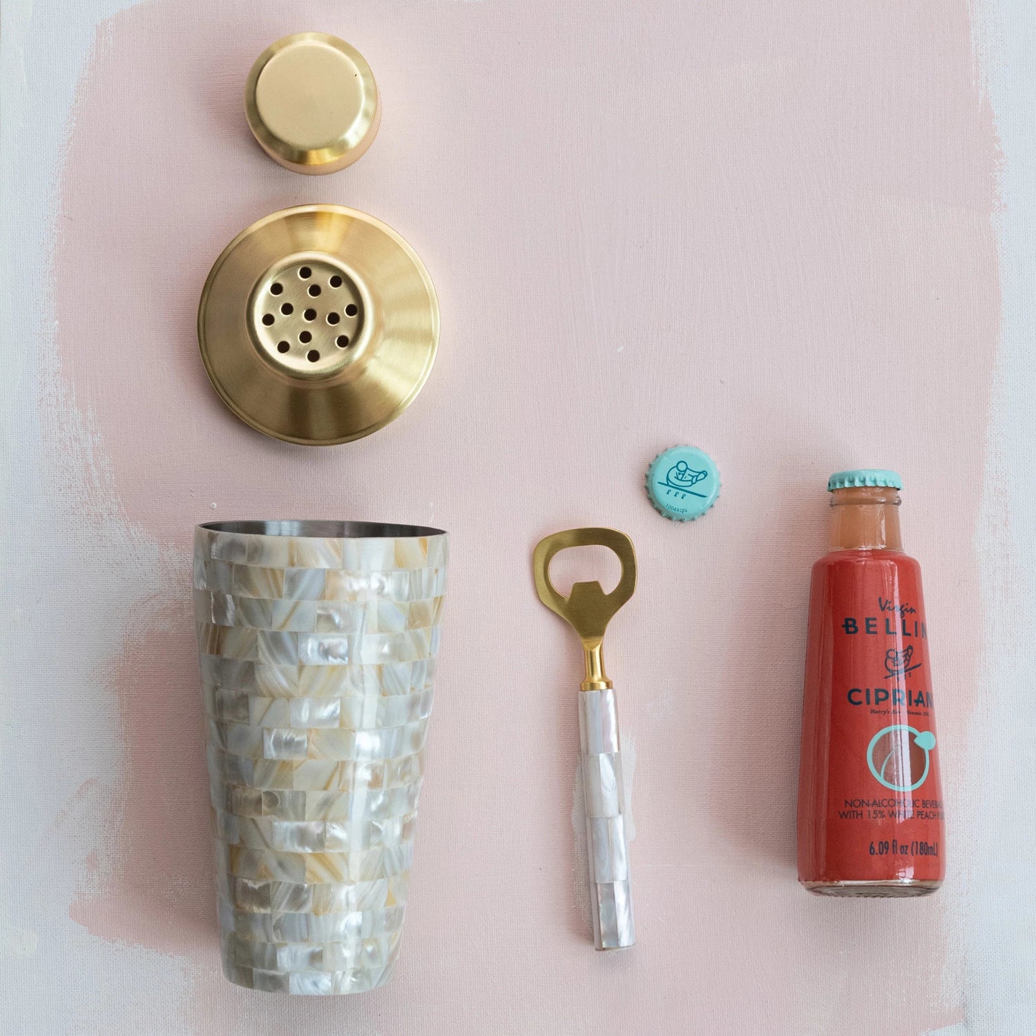 Mother Of Pearl Cocktail Shaker