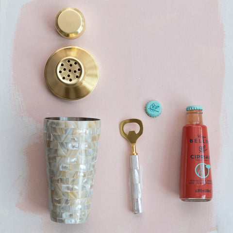 Mother Of Pearl Cocktail Shaker
