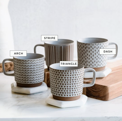 Relief Pattern Mugs