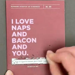 Naps & Bacon Scratch-Off Card