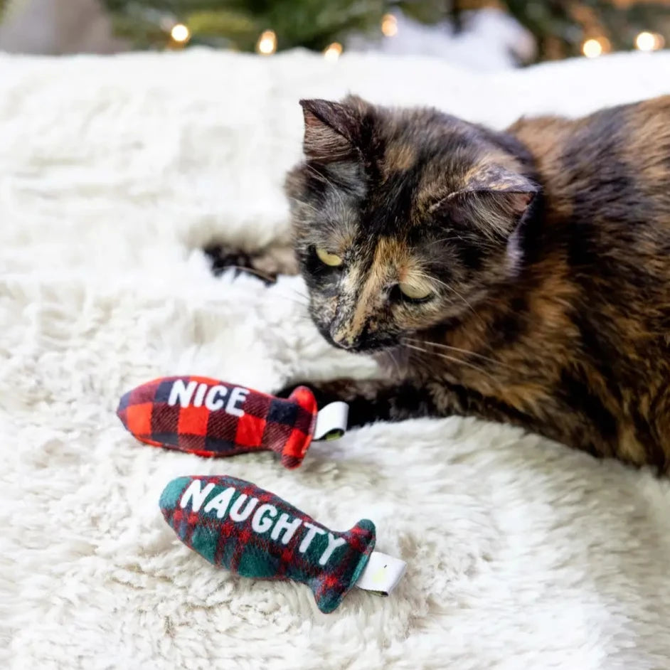 Christmas Naughty & Nice Cat Toys