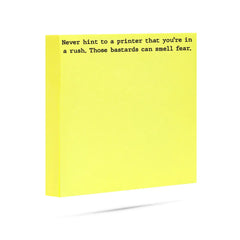 Never Hint To A Printer Sticky Notes