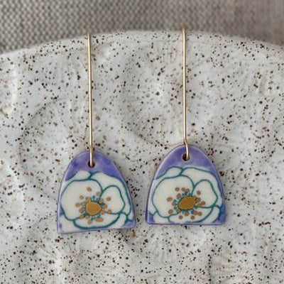 Poppy Arch Dangle Earrings