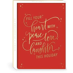 Peace Love and Laughter Holiday Boxed Cards