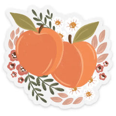 Clear Peaches Sticker