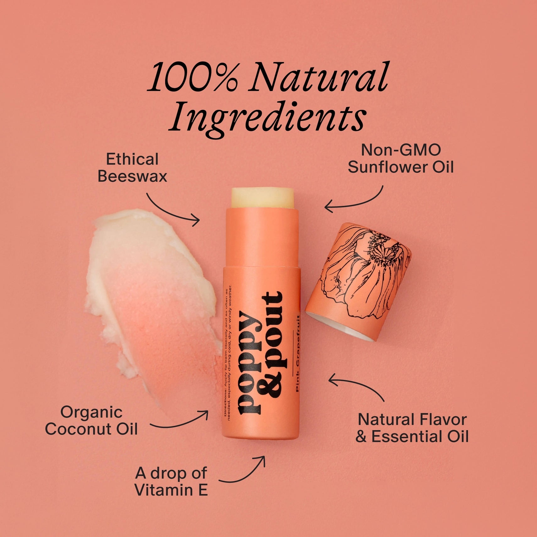Pink Grapefruit Lip Balm