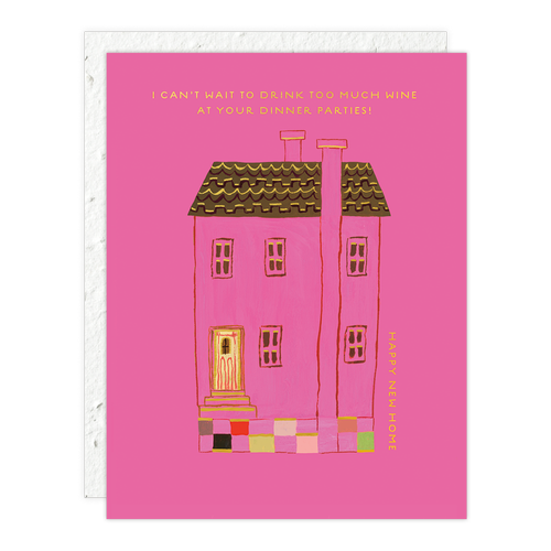 Pink House Card