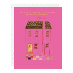 Pink House Card