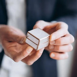 Frosted Pocket Engagement Ring Box