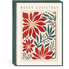 Winter Poinsettia Boxed Holiday Cards