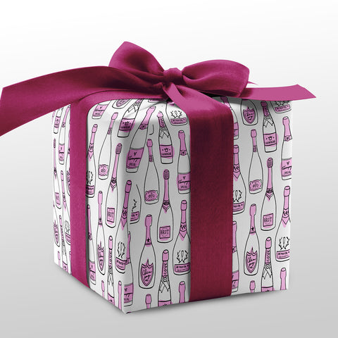 Pop The Bubbly Gift Wrap Sheet