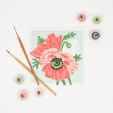 Poppies Mini Paint-By-Number Kit