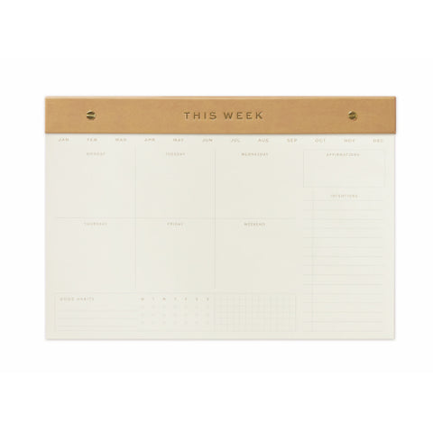 Weekly Postbound Notepad