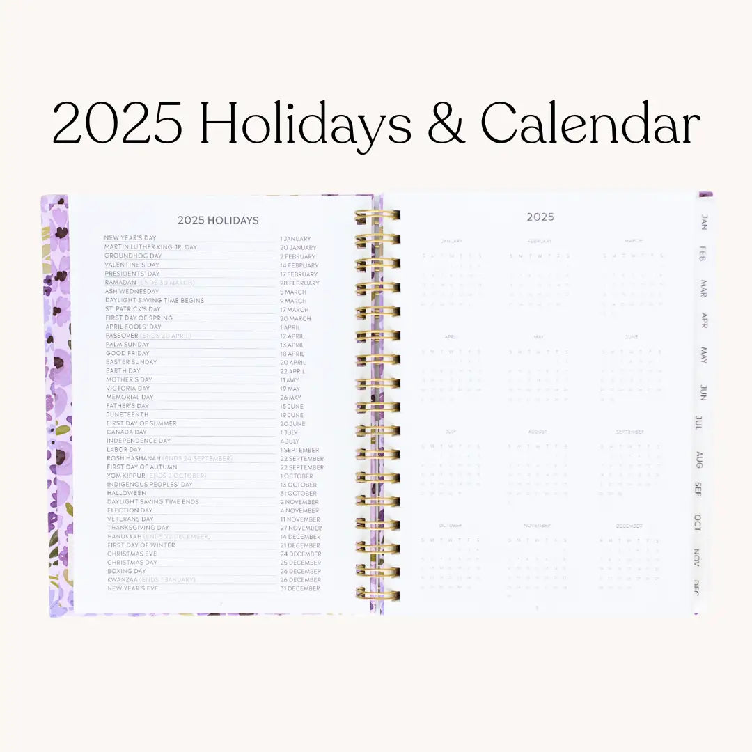 Primrose Petals 2025 Yearly Planner