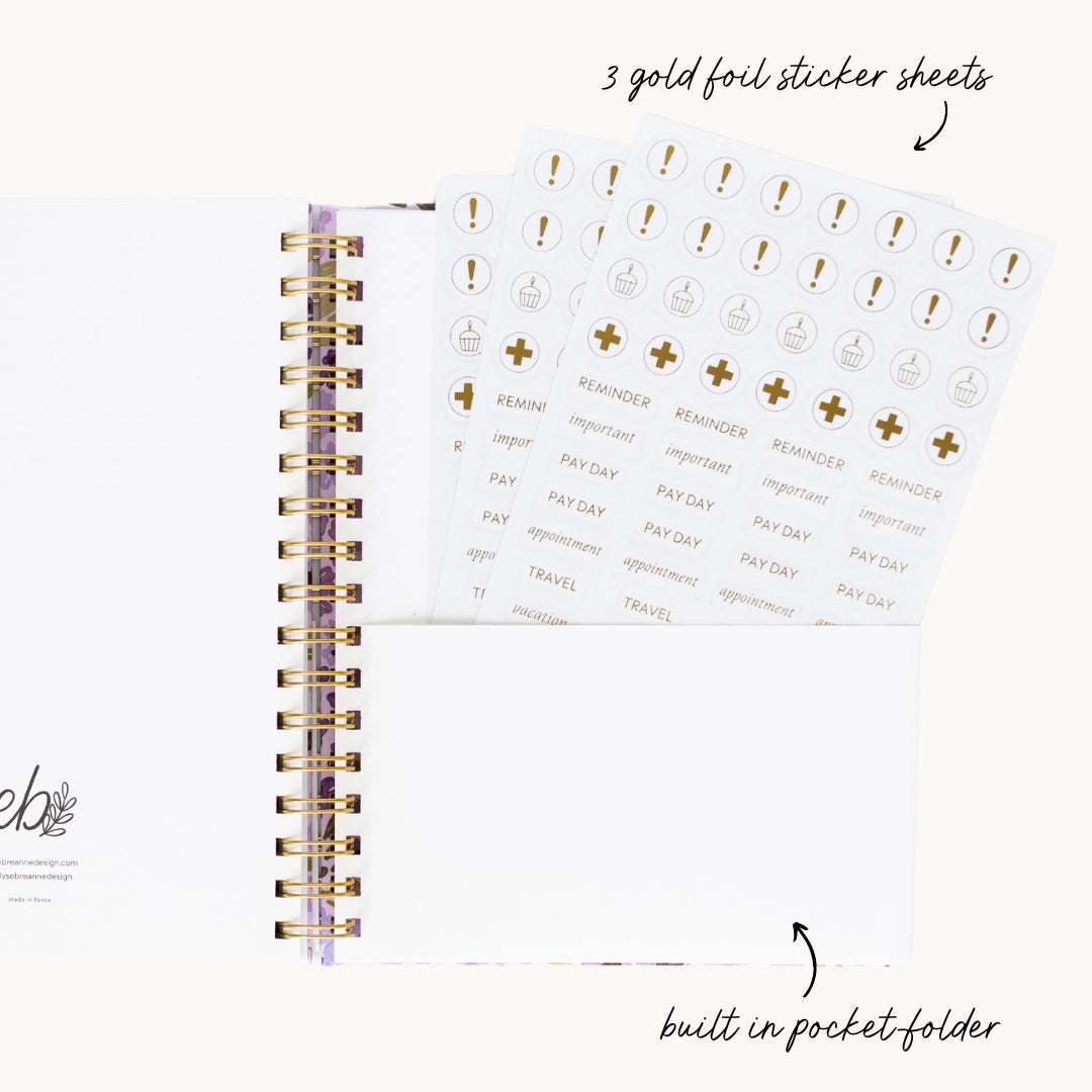 Primrose Petals 2025 Yearly Planner