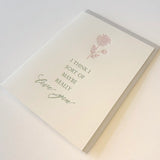Really Love You Letterpress Card