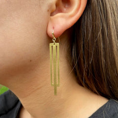 Rectangle Drop Earrings