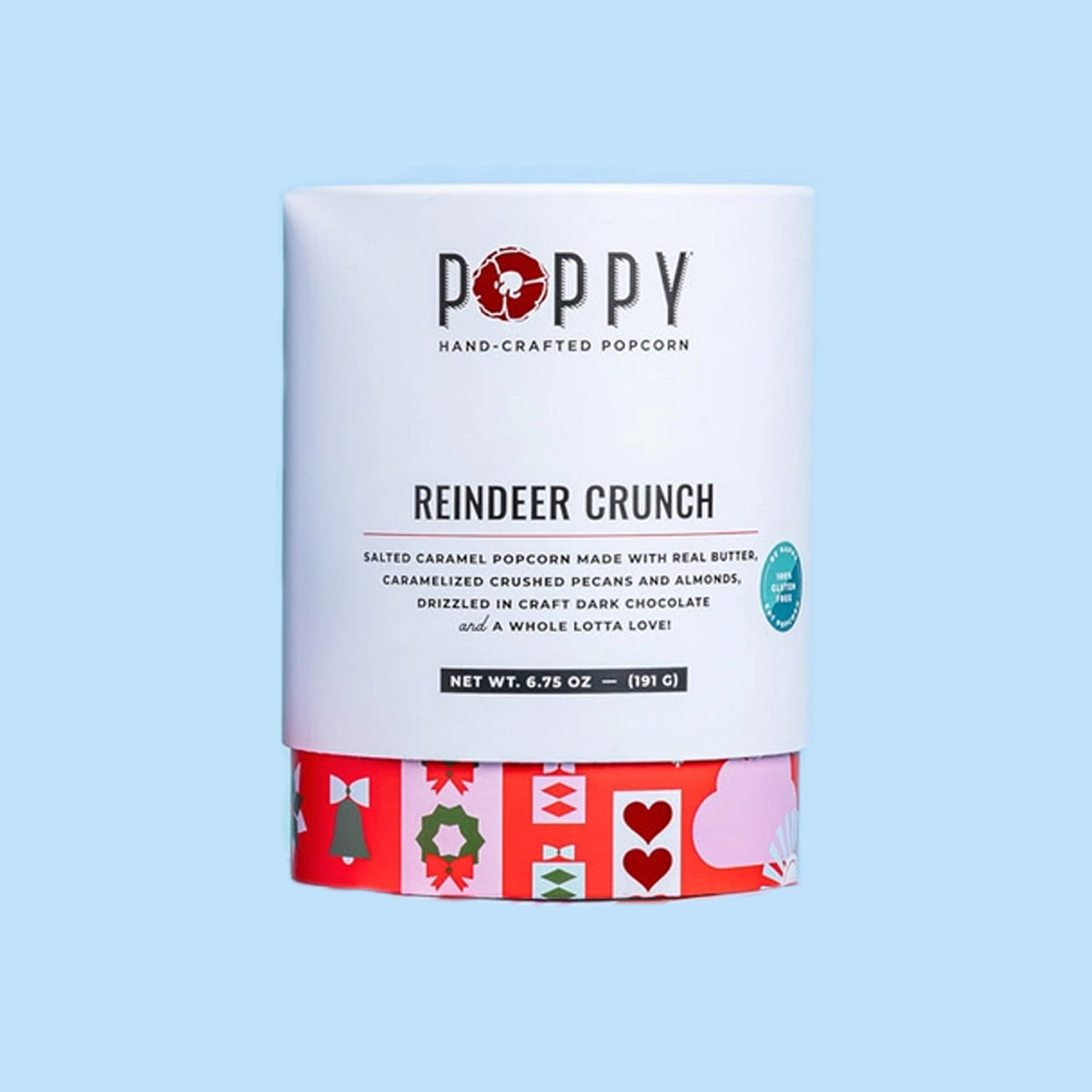 Holiday Popcorn Cylinder - Reindeer Crunch