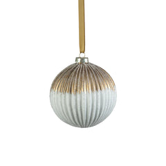 Ribbed Two-Toned Glass Ornaments