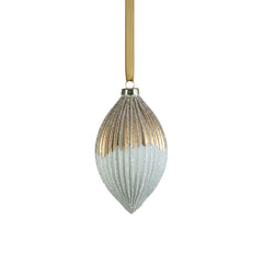 Ribbed Two-Toned Glass Ornaments