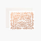 Rose Gold Thank You Card