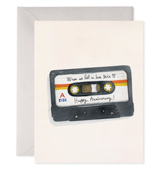 Mix Tape Anniversary Card