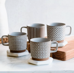 Relief Pattern Mugs