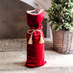 Red Velvet Bottle Bag