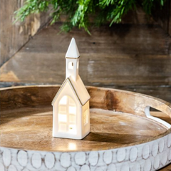 Chapel LED Ceramic Village House