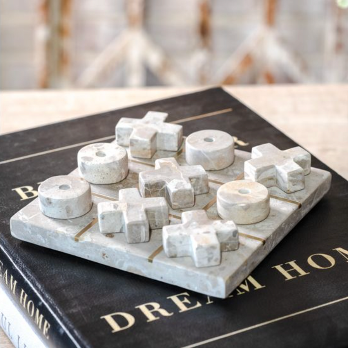 Marble Tic Tac Toe Set