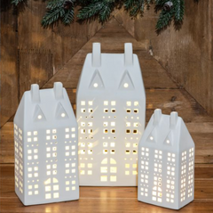 Plaza LED Ceramic Village Houses