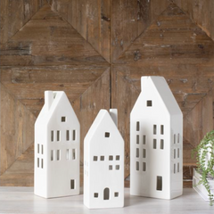 Town LED Ceramic Village Houses