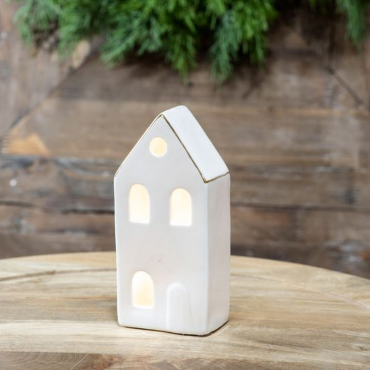 Country LED Ceramic Village House