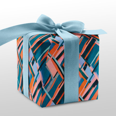 Sedona Grid Gift Wrap Sheet