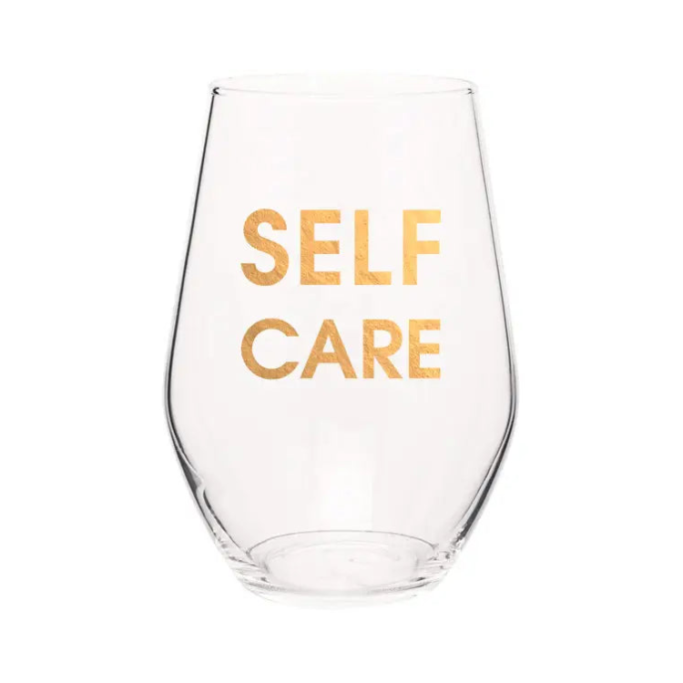 Self Care Wine Glass