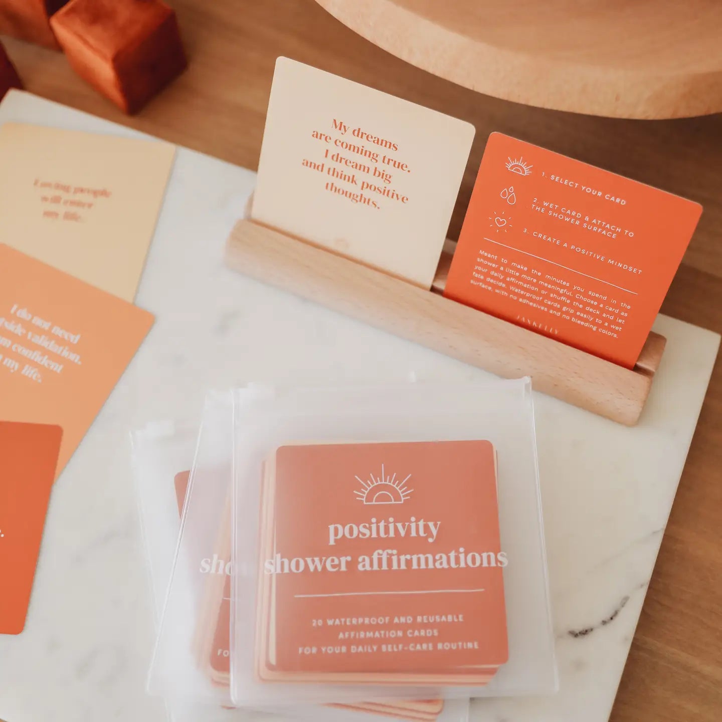 Shower Affirmation Cards for Positivity