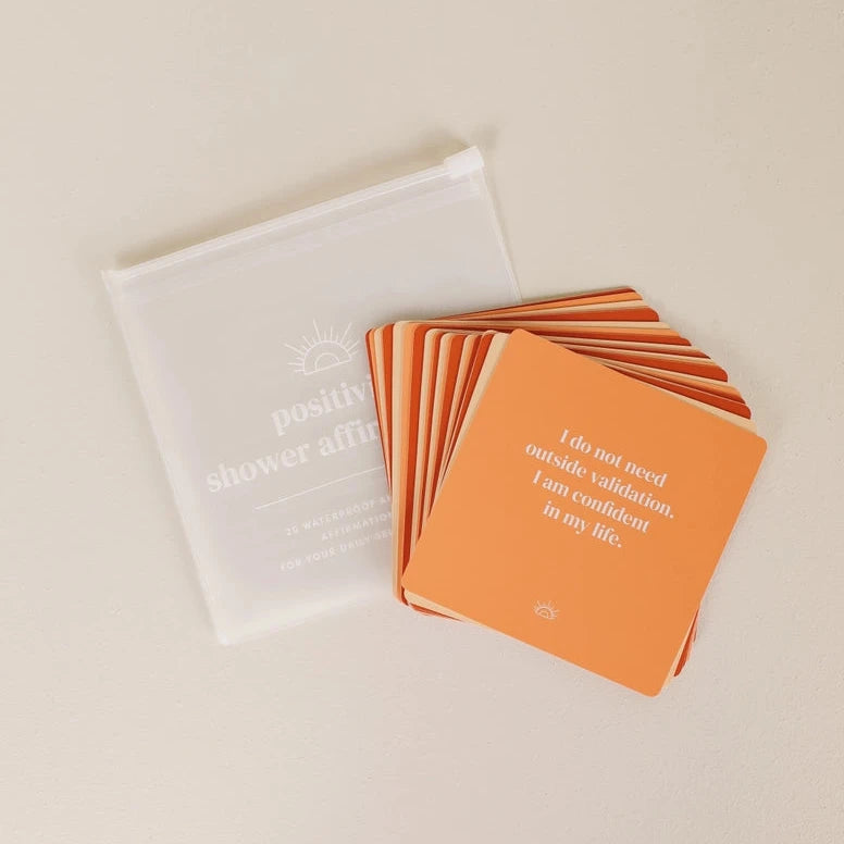 Shower Affirmation Cards for Positivity